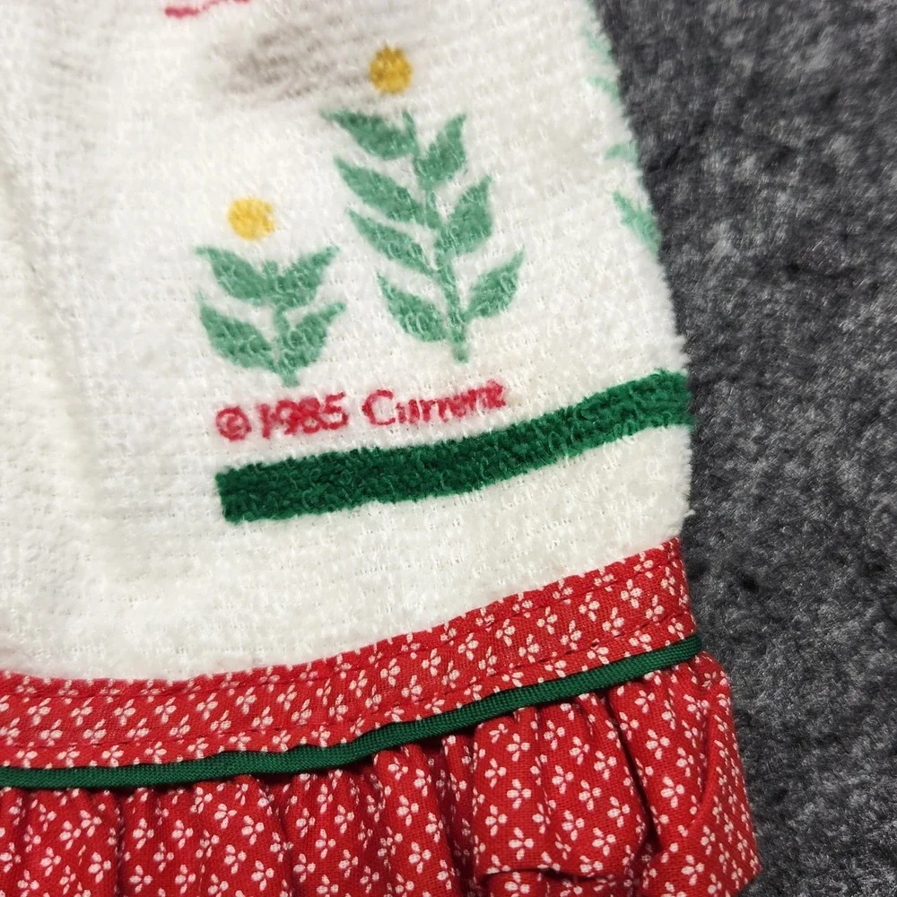 VTG Lot Christmas Country Dish Kitchen Towels Apron Potholder Goose Cottage
